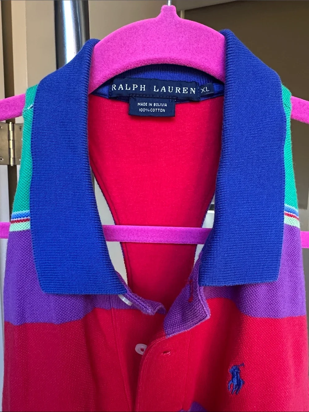 Striped Ralph Lauren Kids XL Racerback Polo Tank w/ Built In Bra